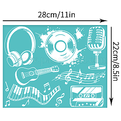 Самоклеящийся трафарет для шелкографии&nbsp;DIY-WH0338-280