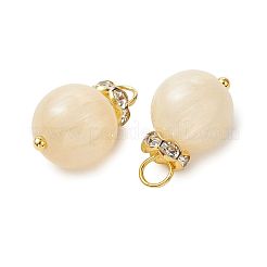 Natürliche goldene Seidenjadeanhänger&nbsp;PALLOY-JF05884