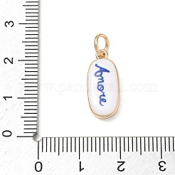 Pendentifs en laiton peints&nbsp;KK-CBAEB58-08G