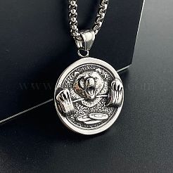 Стильный кулон из нержавеющей стали 304 с медведем JL5164