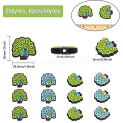 12 шт. Силиконовые бусины SIL-CA0002-31