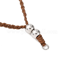 5 шт. вощеный полиэстеровый шнур для изготовления регулируемых ожерелий AJEW-JB01392