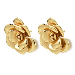 Латунь серьги EJEW-S277-08G-B