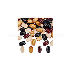 4 цвет натуральные деревянные бусины WOOD-FG0001-53