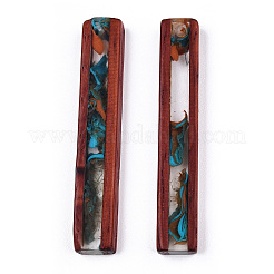 Прозрачные подвески из смолы и дерева RESI-N039-09