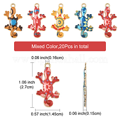 20 шт. Подвески из сплава с эмалью&nbsp;ENAM-FS0002-59