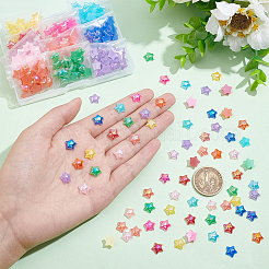 300 шт. двухцветные непрозрачные акриловые кабошоны PACR-PH0001-05