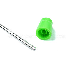 プラスチック製のビーズのペン  ボールペン  DIYの個性的ペン用  ライムグリーン  161x10mm&nbsp;DIY-Q036-01C
