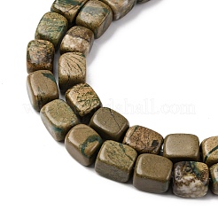 Нити бусин из натурального камня вердит G-B155-D08