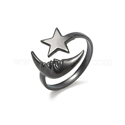 Offene Manschettenringe aus Edelstahl 304&nbsp;LS-RJEW-D338-02B-EB