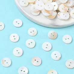 Плоские круглые кнопки на 2 отверстие BUTT-P012-11