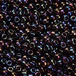 トーホー 8/0ラウンドビーズ  日本製シードビーズ  （166c）透明なアメジスト  3mm  穴：1mm  約10000個/ポンド&nbsp;SEED-TR08-0166C