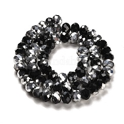 Стеклянные бусины с гальваническим покрытием &nbsp;GR12MMY-27S