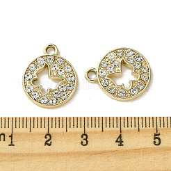 Подвески со стразами из сплава с ультрафиолетовым покрытием&nbsp;FIND-B039-02G-04