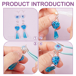 20 шт. фурнитура для сережек-гвоздиков из стерлингового серебра STER-BC0002-24A