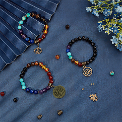 Kit de fabrication de bracelets extensibles de style chakra à faire soi-même&nbsp;DIY-SC0013-99