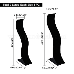2 espositore per fermagli per capelli in acrilico da 2 stili&nbsp;ODIS-PH0001-38A