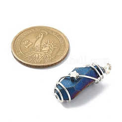 Гальванические хрустальные подвески природного кварца&nbsp;PALLOY-JF02087-01