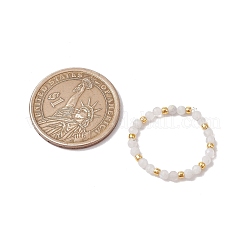 Кольца-растяжки из натурального лунного камня для женщин RJEW-JR00868-06