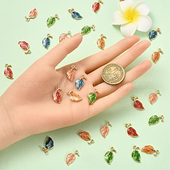 30шт 5 цвета сплава эмалевые подвески&nbsp;ENAM-YW0006-05