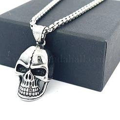 Кулон-подвеска в виде готического черепа из нержавеющей стали 304 для мужчин.&nbsp;QF4021