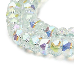 Прозрачные стеклянные бусины гальваническим пряди EGLA-K071-04B