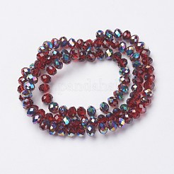 Гальванизируйте прозрачное стекло бисер нитей&nbsp;EGLA-A034-T8mm-Q06