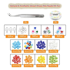 Набор для изготовления украшений с буквами и бисером своими руками DIY-YW0005-21