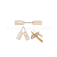 Прямоугольный деревянный вязальный крючок FIND-WH0110-777