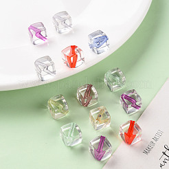 Прозрачные акриловые бусины&nbsp;X-TACR-S154-25A