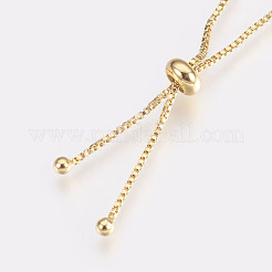 Регулируемые латунные браслеты Боло BJEW-L618-02G