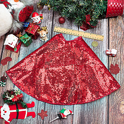 Jupe de sapin de noël en polyester&nbsp;DIY-WH20032-86B