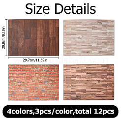 4 Beutel 4 Farben Papiertapete Mini-Modell&nbsp;DIY-HS0002-40
