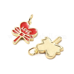 Латунь эмаль подвески&nbsp;KK-L237-025G-02