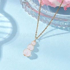 Женское ожерелье-цепочка из натурального зеленого авантюрина NJEW-JN05656