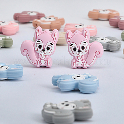 20 шт. 10-цветные бусины из пищевого экологически чистого силикона в виде белки SIL-GL0001-02