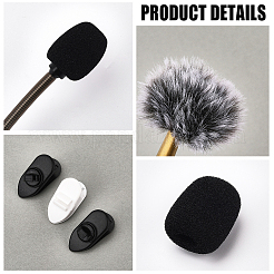 3 шт. чехол для микрофона из полиэстера с помпоном&nbsp;AJEW-CN0004-89