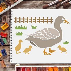 Set di modelli di stencil per pittura da disegno riutilizzabili in plastica&nbsp;DIY-WH0172-485