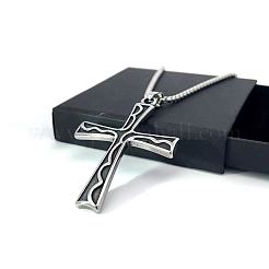 Ретро винтажный крест ожерелья из нержавеющей стали с подвеской UB2455