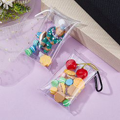 4 Stück transparente PVC-Aufbewahrungstaschen für Puppen in 2 Farben&nbsp;ABAG-DC0001-07