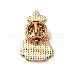 クリスマスエナメルピン  バックパック用合金ラペルピンバック  クリスマスツリー  28x17mm&nbsp;JEWB-I047-01KCG-07