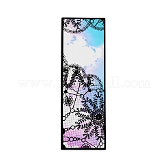 Segnalibro fiocco di neve in pvc trasparente 6 pz 3 stili&nbsp;DIY-D075-07