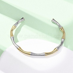 Браслеты-манжеты из нержавеющей стали 304&nbsp;BJEW-B150-01GP