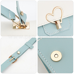 Diy pu leder geflochtene damen crossbody handtasche herstellung kits&nbsp;DIY-WH0349-209C