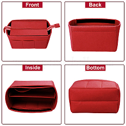 Вставки-органайзеры для сумок из шерстяного фетра&nbsp;FIND-WH0111-223C