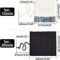 2 шт. 2-х стильная холщовая упаковка для карандашей ручной работы ABAG-NB0001-58