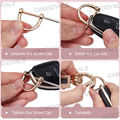 Llaveros de cuero de la pu&nbsp;KEYC-WH20008-25C