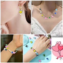 16шт 8 цвета стеклянные бусины&nbsp;LAMP-CJ0001-99