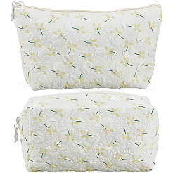 2 pz 2 stili sacchetti portaoggetti cosmetici con cerniera in poliestere da viaggio portatile&nbsp;ABAG-CY0001-01D