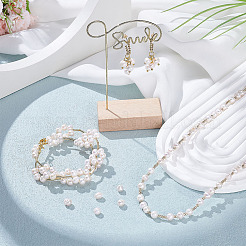 2 нити натуральных бусин из жемчуга Кеши PEAR-NB0002-54